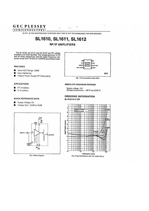 ,IC型号SL1610C,SL1610C PDF资料,SL1610C经销商,ic,电子元器件
